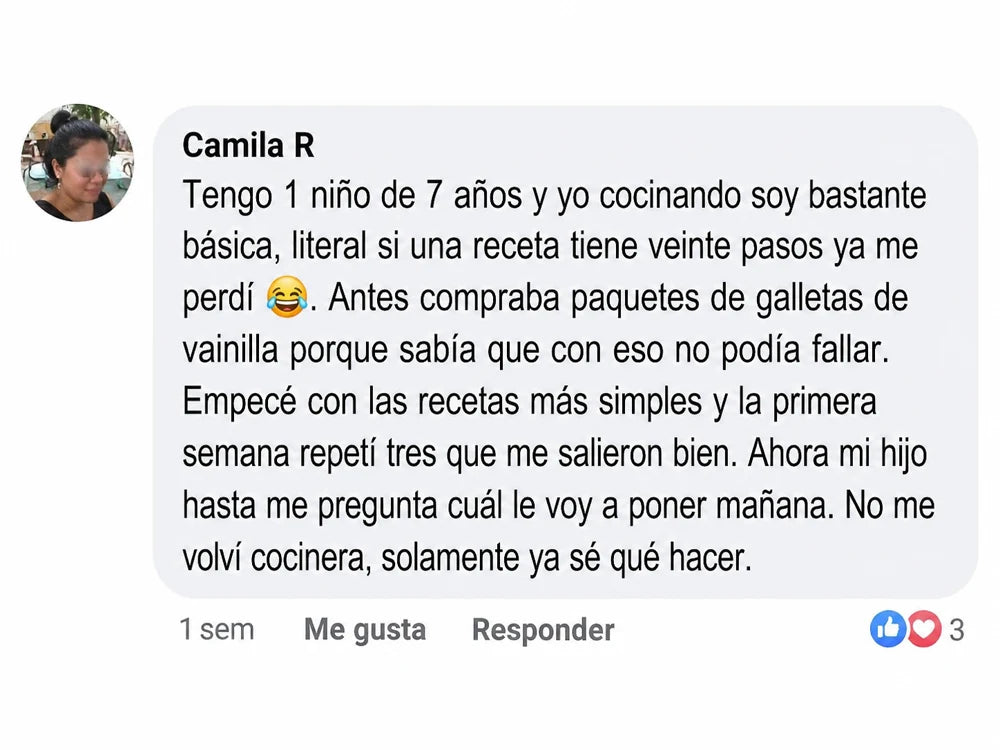 Mensaje de una compradora