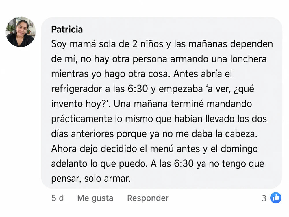 Mensaje de una compradora
